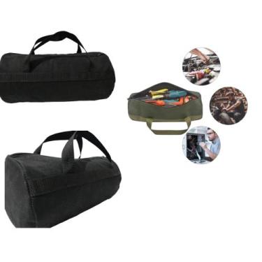Imagem de Kit 02 Bolsas para Ferramentas Multifuncional em Lona Grossa Preta - R