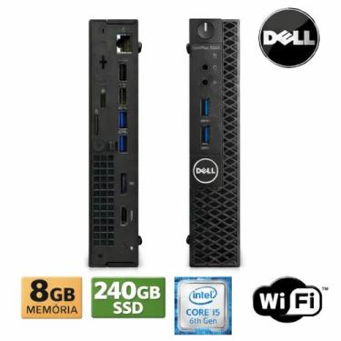 Imagem de Mini PC Dell Core i5 6ª Geração 8GB 240GB SSD W10 PRO - Original, OPTI