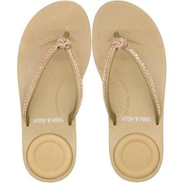 Imagem de Chinelo De Dedo Terra e Água Tira Cravejada Max Comfort Feminino-Feminino