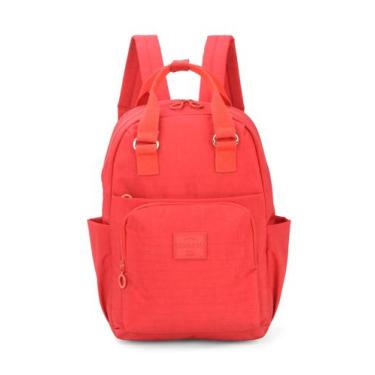 Imagem de Mochila de Costas Pequena Crinkle Notebook Polegadas Up4you, Vermelho,