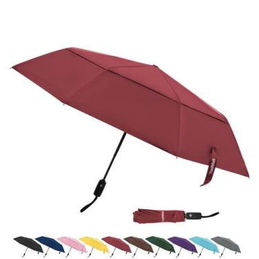 Imagem de Guarda-chuva TradMall Travel 107 cm, com ventilação dupla, à prova de 
