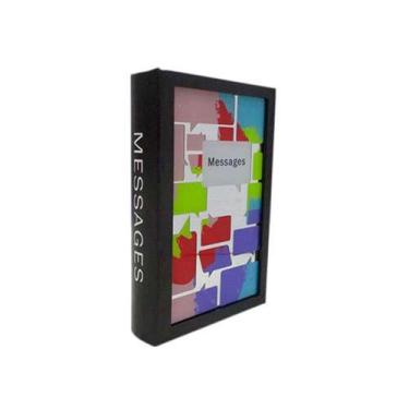 Imagem de Caixa livro Ricordi MDF e vidro 26x17x5cm preto -L Hermitage - L'Hermi