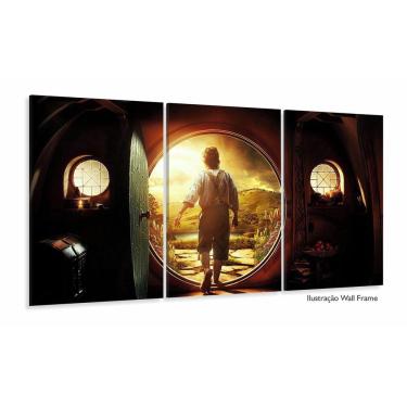 Imagem de Quadro decorativo Casa Hobbit Filmes Tela em Tecido 120x60