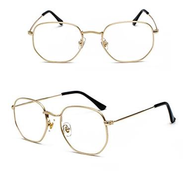 Imagem de Men Women Sunglasses Square Polygon Sun Glasses Designer Retro Shades Metal Frame Eyewear UV400,10,China