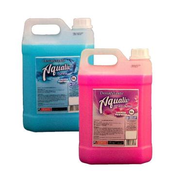 Imagem de Kit 2 Desinfetante Aqualiv Plus Oceanic e Pétala de Rosa 5L