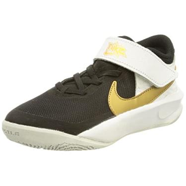 Imagem de Nike Boy's Team Hustle D 10 (Little Kid) Black/Metallic Gold/White/Photon Dust 11 Little Kid M
