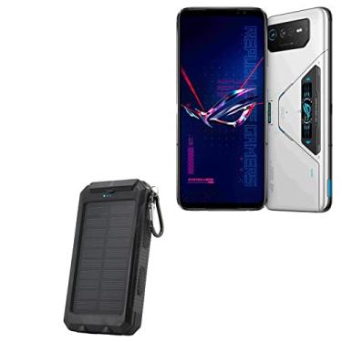 Imagem de BoxWave Power Bank compatível com ASUS ROG Phone 6 Pro (Power Bank by BoxWave) - Solar Rejuva PowerPack (10000mAh), energia solar de reserva 10000mAh para ASUS ROG Phone 6 Pro - Jet Black