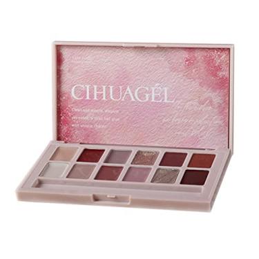 Imagem de Yajun Paleta creme sólido verniz de unhas de gel, conjunto de ferramentas de decoração de nylon, polish, 12 cores, kit de manicure para casa para mulheres, pink, 1,5 g x 12 cores