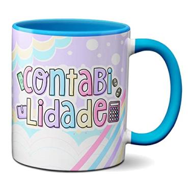 Imagem de Caneca Contabilidade Profissão Presente Profissional Fofo (Azul)