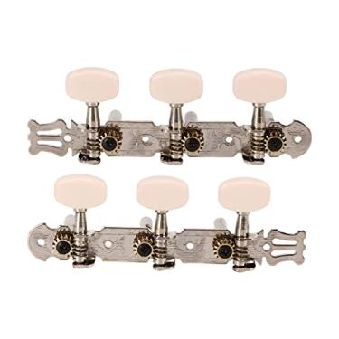 Imagem de Cravelhas de Afinação de Corda de Violão Acústico, Chaves de Afinação de Metal 3L 3R Cabeças de Máquina Com Parafuso para Violão Acústico