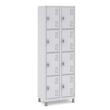 Imagem de Roupeiro de Aço 8 Vãos Pequenos Guarda Volume - 10001