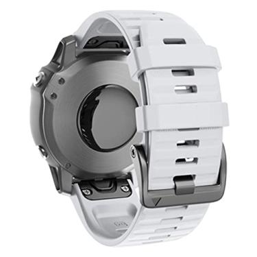 Imagem de DFAMIN Botão oficial de liberação rápida Pulseira de relógio para Garmin Fenix 7X, Fenix 7, Fenix 7S Watch Easyfit Pulseira (Cor: Branco, Tamanho: Fenix 7X)