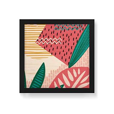 Imagem de Arte Maníacos Quadro Decorativo em Madeira Tropicalia Melância - 30x30cm (Moldura caixa em laca preta)