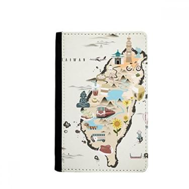 Imagem de Mapa Taiwan porta-passaporte Notecase Burse carteira porta-cartões