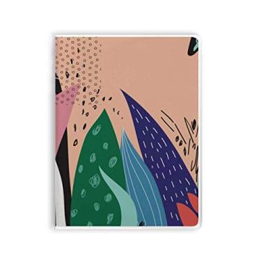 Imagem de Diário de capa macia com estampa de plantas abstratas de aloe