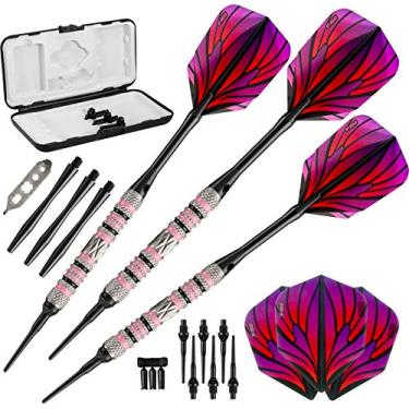 Imagem de Viper Wings 80% tungstênio dardos de ponta macia com estojo de armazenamento/viagem, 16 gramas