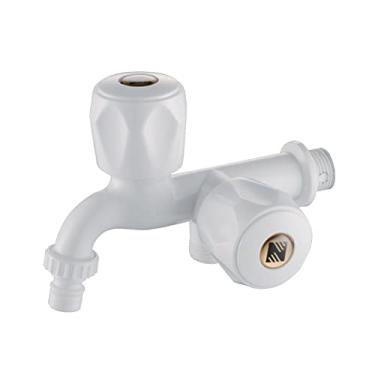 Imagem de ＫＬＫＣＭＳ Máquina de lavar roupa de água lavadora rosca G1/2 com válvula de saída do banheiro montada na parede para pia, estilo e