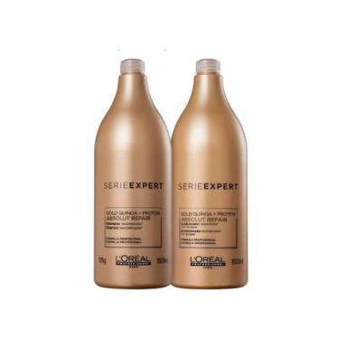 Imagem de Kit Loreal Absolut Repair Gold Quinoa Shampoo + Cond 1,5L