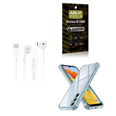 Imagem de Capinha Samsug M14 6.6 + Fone De Ouvido Tipoc + Película 3D