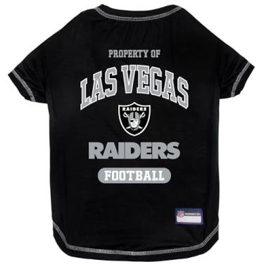 Imagem de Pets First Camiseta De Pet Para Cães E Gatos – Camiseta De Cachorro Nfl Los Vegas Raiders Gg – Camiseta Mais Fofa Para O Filhote Esportivo Real