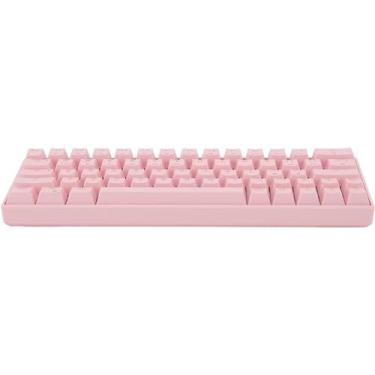 Imagem de Teclado para jogos sem fio, teclado mecânico de 64 teclas 3.0 5.0 fof para /604 (Size : Brown Switch)