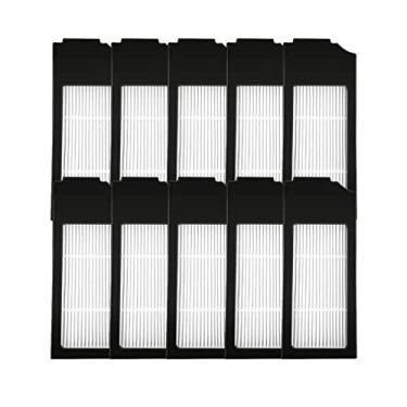 Imagem de Pacote com 10 filtros de substituição compatíveis com ECOVACS DEEBOT X1 Omni / X1 TURBO Robot Vacuum Accessories HEPA peças de reposição