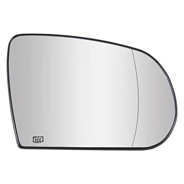 Imagem de LOIYLLEN Substituição do espelho lateral do passageiro para Jeep Cherokee 2014-2019, 2017-2021 Jeep Compass Espelhos de vidro - Vidro convexo de espelho aquecido por energia, espelho retrovisor