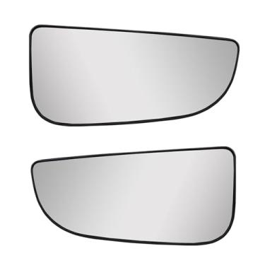 Imagem de Novo espelho retrovisor do lado do motorista, vidro espelho inferior convexo de passagem esquerda, espelhos de reboque com suporte traseiro, substituição de vidro do espelho lateral para Dodge Ram 1500 2500 3500 4500 5500 68067731AA 2009-2020
