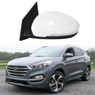 Imagem de Espelho retrovisor de carro adequado para Hyundai Tucson 2015-2019 Conjunto de espelho lateral para Hyundai Tucson Acessórios ajuste de lente elétrica, luz de seta, aquecimento, dobrável elétrico