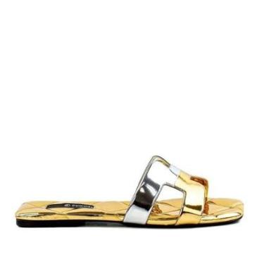 Imagem de Rasteirinha Feminina Dumond Ouro-Feminino