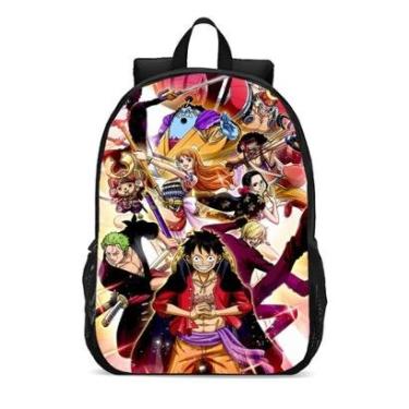 Imagem de MOCHILA ESCOLA INFANTIL JUVENIL ANIME ONE PIECE-Unissex