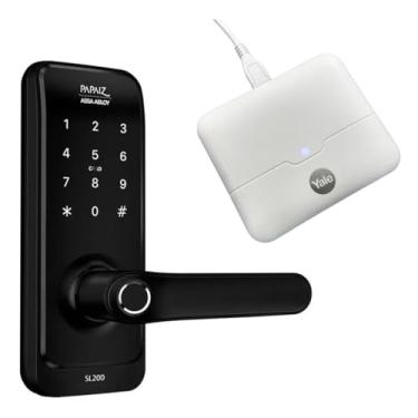 Imagem de Fechadura Digital SL205 Com Biometria Senha Cartão E Chave
