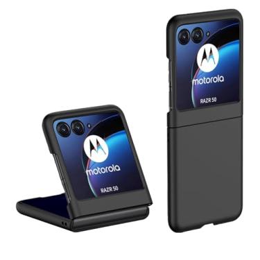 Imagem de Eaglecell - Para Motorola RAZR (2024), RAZR 50 - Capa protetora à prova de choque com pintura fosca - preta