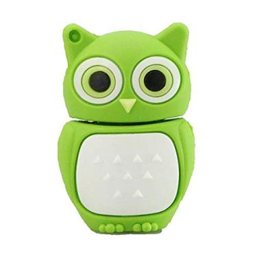 Imagem de 64 GB modelo coruja USB Flash Drive USB 3.0 dispositivo armazenamento USB Flash Disk USB Drive USB 3.0 Memory Stick USB Stick U Disk Pen Drive USB Flash Memory USB Disk Armazenamento dados - Verde