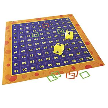 Imagem de Learning Resources Tapete Hundred Activity - 57 peças, idades 5+ Jogos de matemática para crianças, Jogos educativos e divertidos para crianças