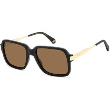 Imagem de Óculos de Sol Polaroid 6220 S X 003 56SP Preto Masculino - Preto - Masculino - Único-Masculino