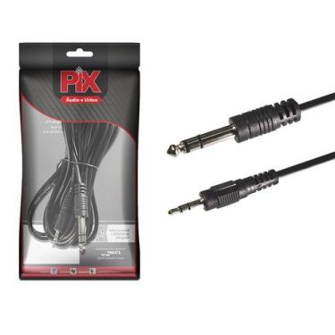 Imagem de Cabo P2 Stereo Para P10 Stereo 5 Metros Plástico 018-0073 - PIX