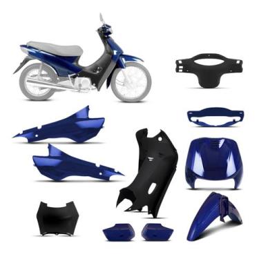 Imagem de Kit Peças Plásticas Biz 100 1998 À 2005 - PRO TORK, AZUL IGUAPÉ 2005, 