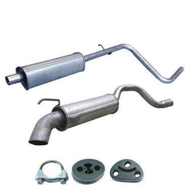 Imagem de Kit Escapamento Abafador + Esportivo Palio 1.0 8v 2001 2002 - ScapJá