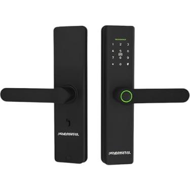 Imagem de Nanu Shop Fechadura Inteligente Slim Wifi Biométrica Preta