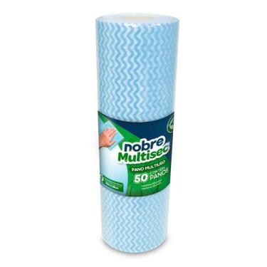 Imagem de Pano multiuso Slim (rolo c/ 28cm x 25m picotado aprox. 50cm) azul - No