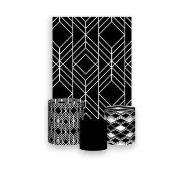 Imagem de Painel De Festa Vertical 1,50 x 2,20 + Trio De Capas Cilindro - Geomét