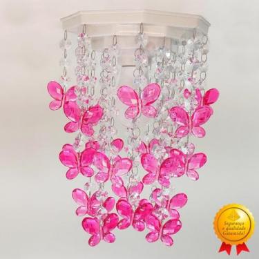 Imagem de Lustre para Quarto Infantil Luminária de Teto Juvenil Feminino Bebê De