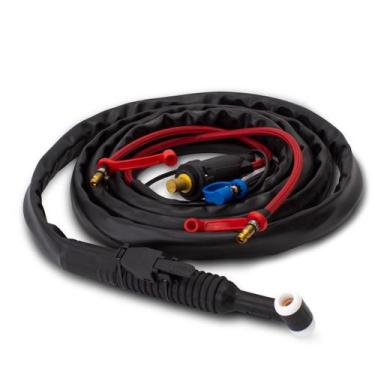 Imagem de Tocha TIG Refrigerada 18/350 Gatilho Flexível 3,5M EURO 9MM  - OMEGA