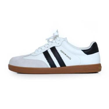 Imagem de Tenis Cravo E Canela Em Couro E Camurca - Cravo & Canela, 37, Branco