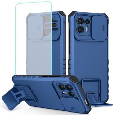Imagem de Tothedu Capa para Moto G50 5G, Motorola G50 5G XT2149-1 com protetor de tela de vidro temperado e capa de câmera deslizante, capa protetora de telefone com suporte resistente para Motorola Moto G50 5G