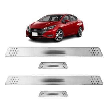 Imagem de Soleira para Porta Lateral Tuning Esportiva para carros 4 Portas (ABS)