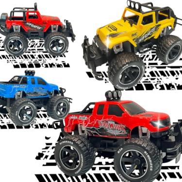 Imagem de Carrinho de Controle Remoto Rally Captor, Luz Farol, RC Fora de Estrada, 7 Funções, Brinquedo Infantil, Velocidade, Adrenalina, Corrida Off Road (Caminhonete Vermelha)