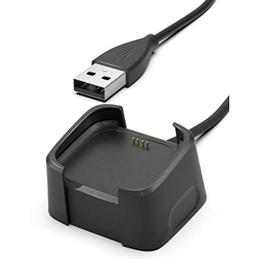 Imagem de Sinoacc Carregador para Fitbit Versa 2 Health & Fitness Smartwatch 3,3 Pés de Substituição de Carregamento Rápido Fitbit Versa 2 Suporte de Base de Carregamento Usb(Não para Fitbit Versa/Versa Se/Vers