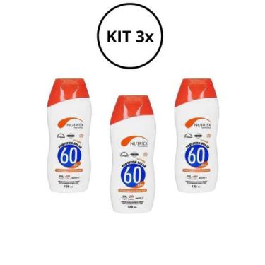 Imagem de Kit 3x Protetores Solar Fps 60 Profissional 120ml Nutriex